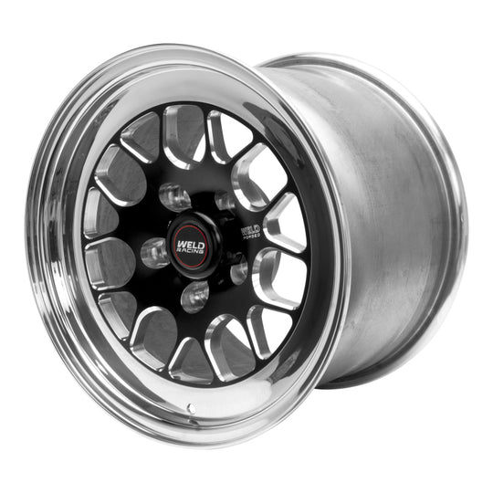 Weld S77 15x10.33 / 5x4.75 BP / 5.5in. BS Black Wheel (Low Pad) - Non-Beadlock