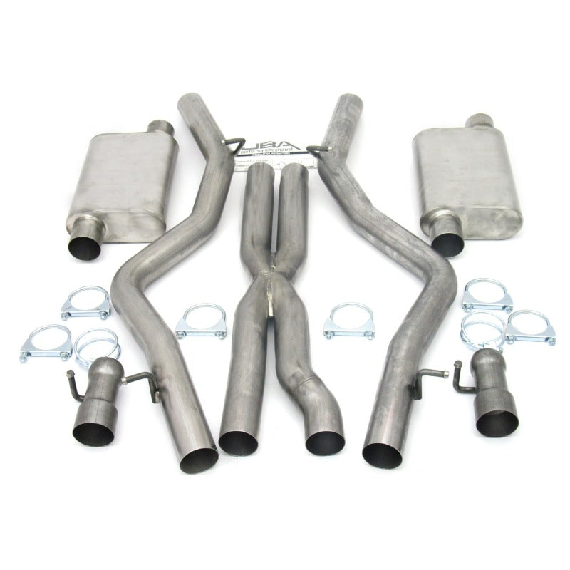 JBA 08-14 Dodge Challenger SRT8 6.1L/6.4L 409SS Dual Rear Exit Cat-Back Exhaust