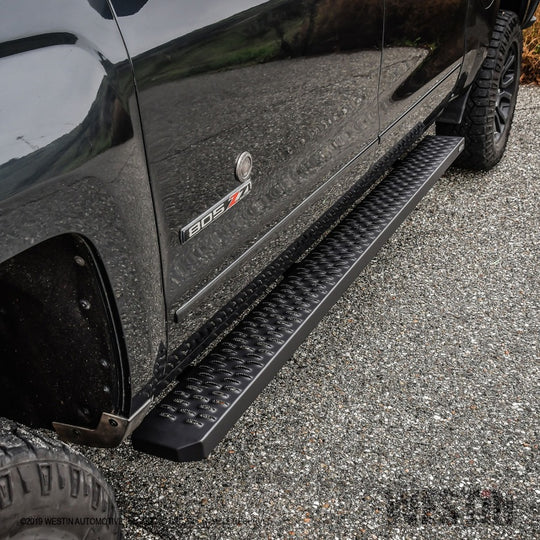 Westin Grate Steps Running Boards 86 in - Textured Black
