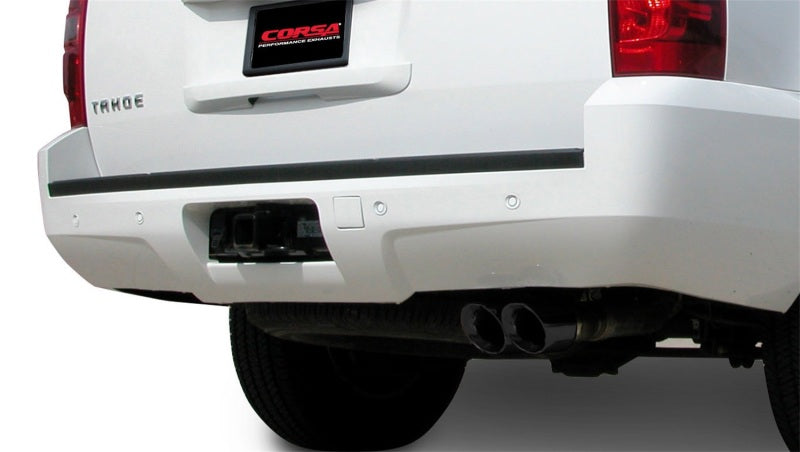 Corsa 07-08 Chevrolet Tahoe 5.3L V8 Black Sport Cat-Back Exhaust
