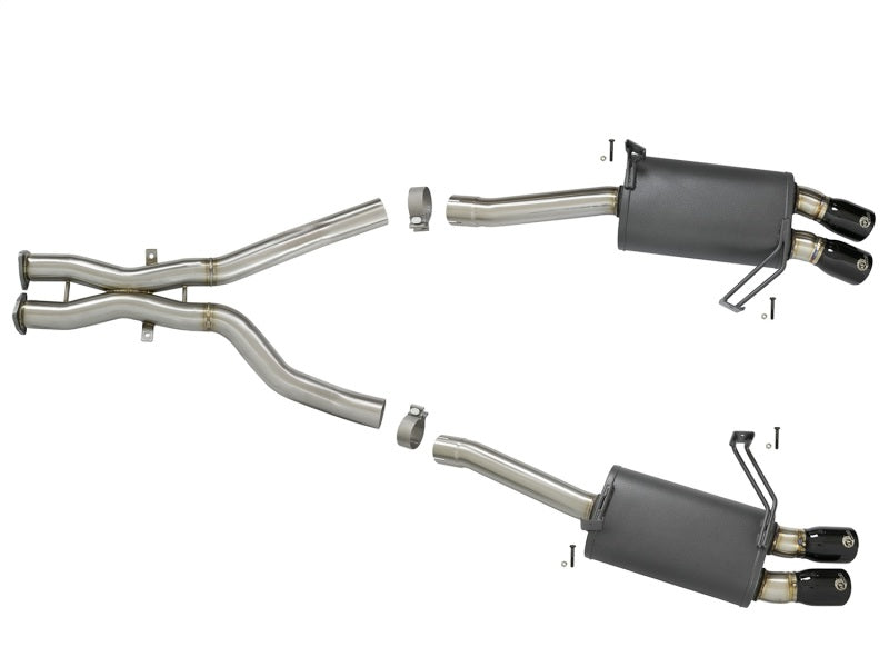 aFe MACH Force-Xp 2-1/2in 304 SS Cat-Back Exhaust w/ Black Tips 05-08 BMW Z4 M Coupe (E86) L6 3.2L