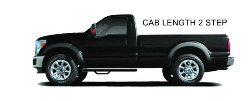 N-Fab Nerf Step 99-16 Ford F-250/350 Super Duty SuperCab - Gloss Black - Cab Length - 3in