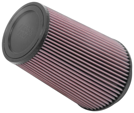 K&amp;N Universal Clamp-On Air Filter 5in FLG / 6-1/2in B / 4-3/8in T / 8-3/4in H