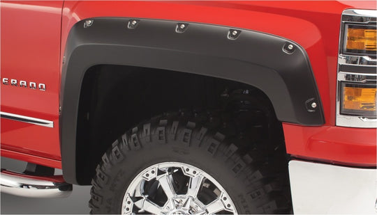 Bushwacker 2019 Ford Ranger Fleetside Pocket Style Flares  2pc Front - Black