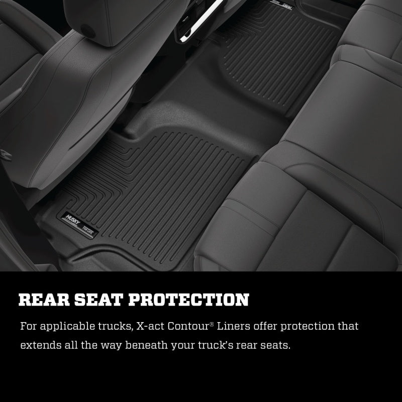 Husky Liners 2022 Nissan Frontier CC X-Act Contour Floor Liners (2nd Seat) - Black