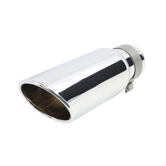 Go Rhino Exhaust Tip - Chrome - ID 3 1/2in x L 14in x OD 5in