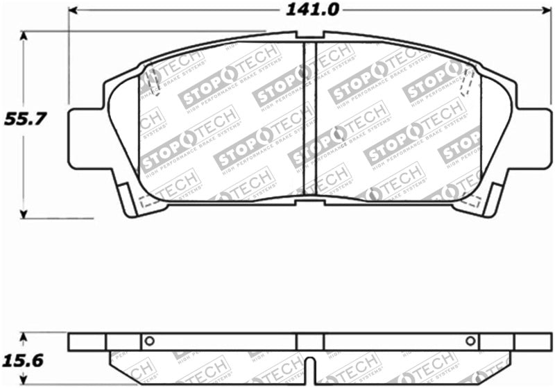 StopTech Performance 92-95 Toyota MR2 Turbo Front Brake Pads