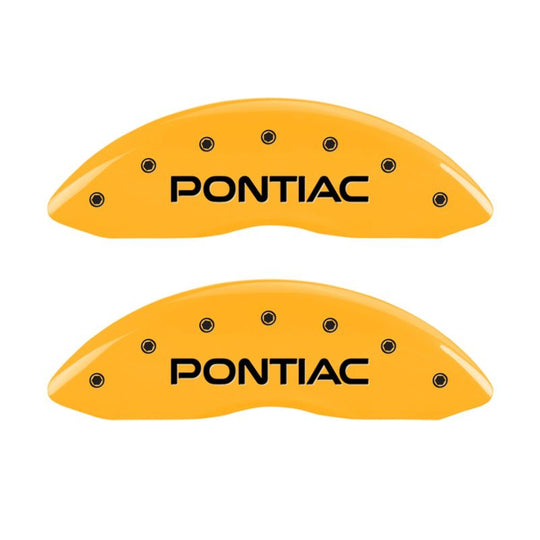 MGP 4 Caliper Covers Engraved Front Pontiac Rear Gxp Yellow Finish Blk Char 2005 Pontiac Bonneville