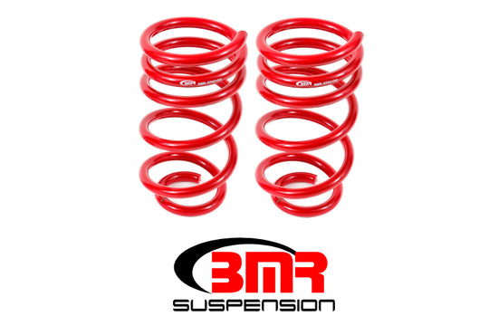 BMR 10-15 5th Gen Camaro V8 Rear Lowering Springs - Red