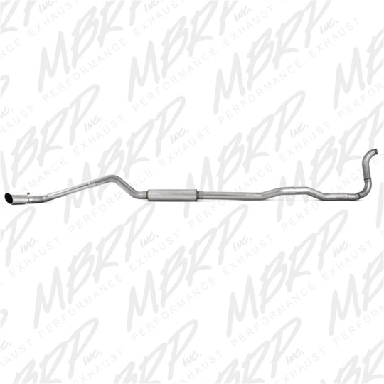 MBRP 88-93 Dodge 2500/3500 Cummins 4WD ONLY Turbo Back Single Side Exit Alum Exhaust System