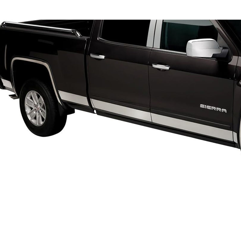 Putco 14-18 Chevy Silverado LD - Crew Cab - 5.5in Bed - 10pcs Pro Stainless Steel Rocker Panels