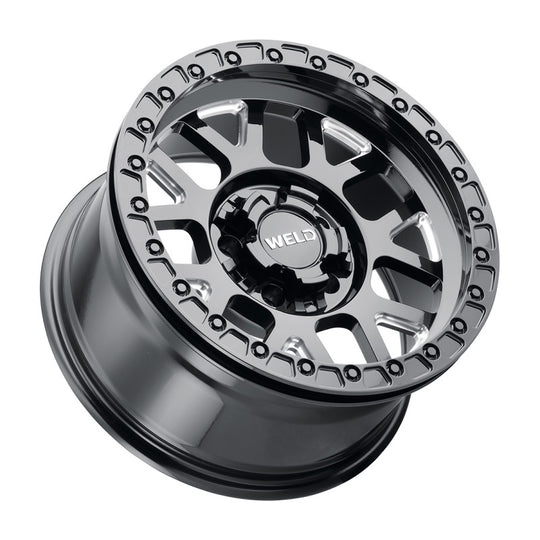 Weld Off-Road W902 17X9.0 Cinch Beadlock 5X127 5X139.7 ET-12 BS4.50 Gloss Black MIL 87.1