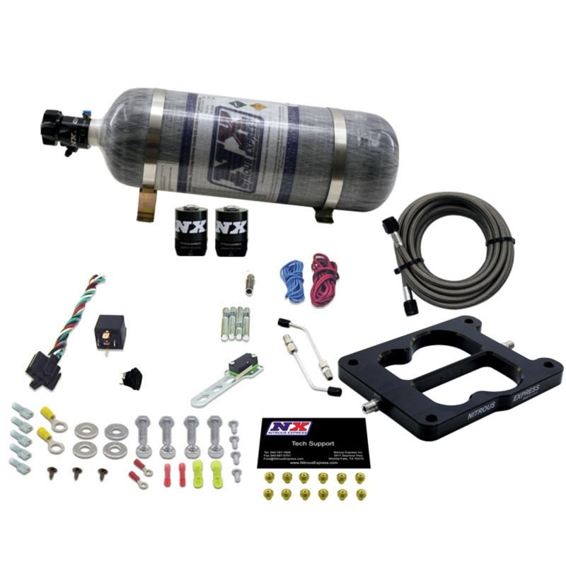 Nitrous Express Q-Jet/Holley Spread Bore Nitrous Kit (50-300HP) w/Composite Bottle