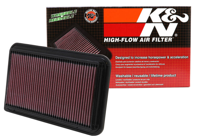 K&amp;N 01-06 Toyota Camry / 04-10 Sienna / 01-09 Highlander / 03-06 Lexus RX330 Drop In Air Filter