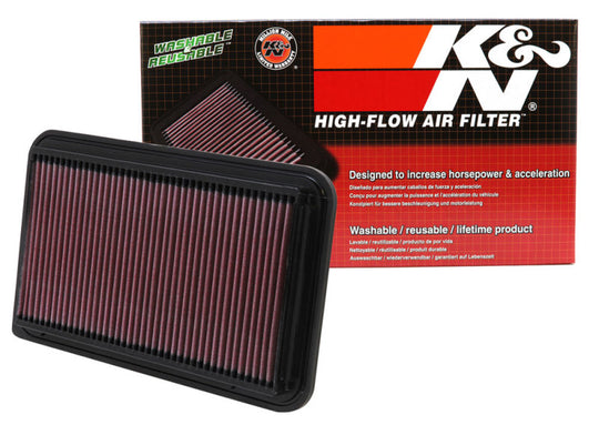 K&amp;N 01-06 Toyota Camry / 04-10 Sienna / 01-09 Highlander / 03-06 Lexus RX330 Drop In Air Filter