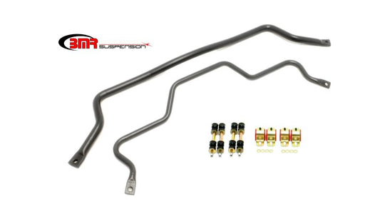 BMR 93-02 F-Body Front (SB001H) & Rear (SB003H) Sway Bar Kit w/ Bushings - Black Hammertone