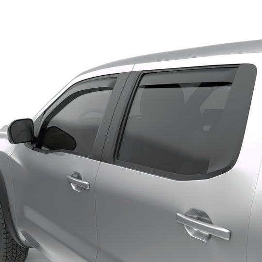 EGR 2022+ Nissan Frontier In Channel Window Visors Front/Rear Set Matte Black Crew Cab