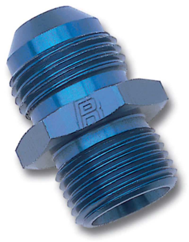 Russell Performance -16 AN Flare to 30mm x 1.5 Metric Thread Adapter (Blue)