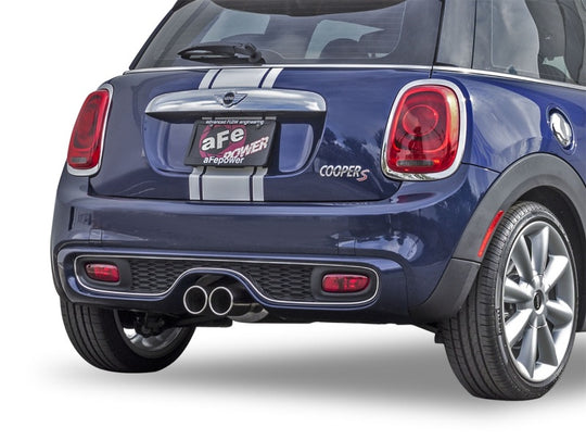 aFe MACHForce XP Exhausts Cat-Back SS-304 14-17 Mini Cooper S Hardtop 2-Door w/ Polished Tips