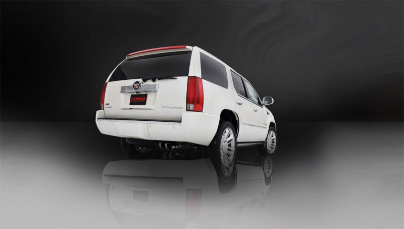 Corsa 2011-2014 GMC Yukon 6.2L V8 3in Cat-Back Single Side w Twin 4in Black Pro-Series Tips