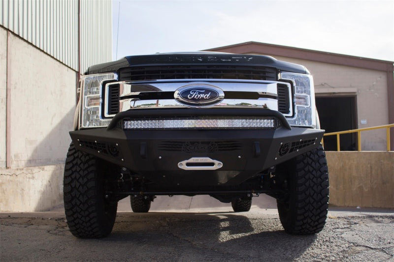 Addictive Desert Designs 17-18 Ford F-250 HoneyBadger Front Bumper w/ Winch Mount