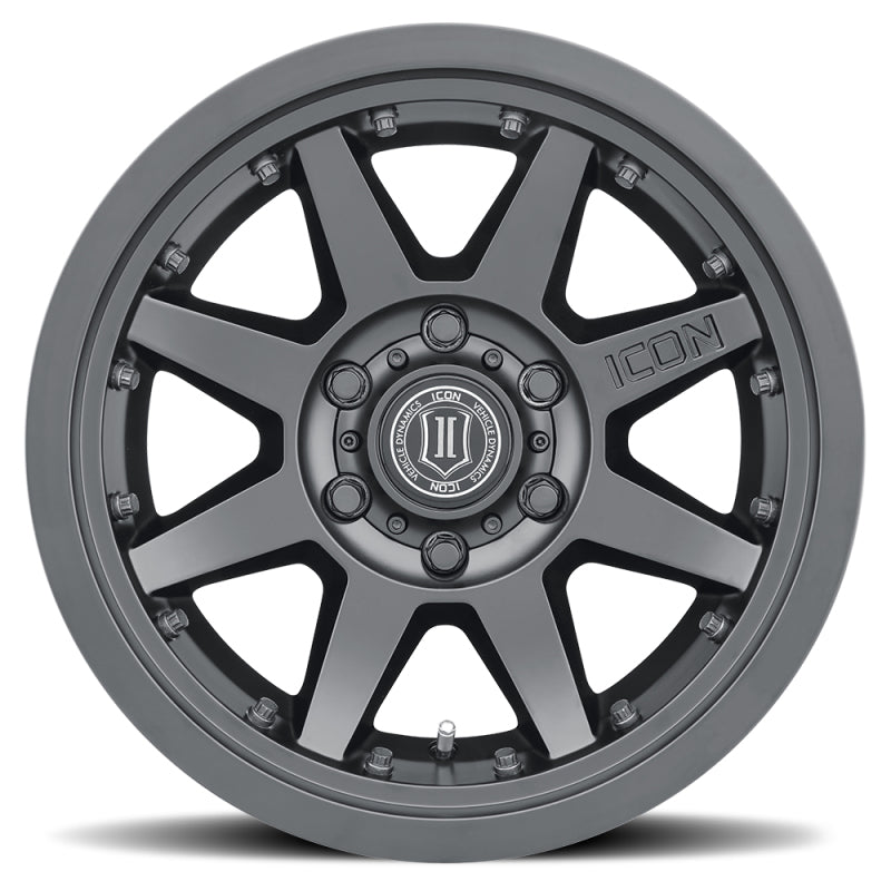 ICON Rebound Pro 17x8.5 5x5 -6mm Offset 4.5in BS 71.5mm Bore Satin Black Wheel