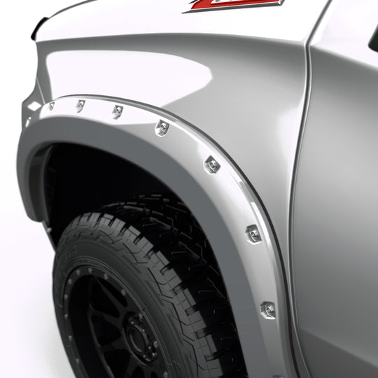 EGR 2019 Chevy 1500 Color Match Style Fender Flare - Set - Switchblade Silver