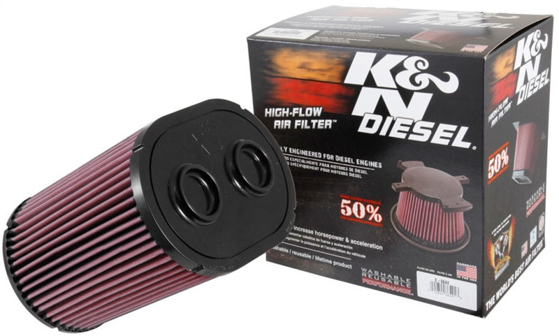 K&amp;N 2017 Ford F250 Super Duty V8-6.7L DSL Replacement Drop In Air Filter