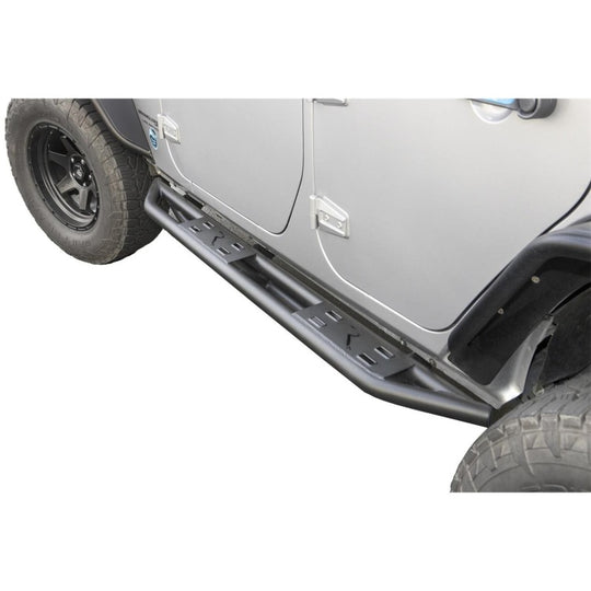 Rampage 07-18 Jeep Wrangler JK Unlimited TrailCrawler Rock Slider & Rocker Guard - Black