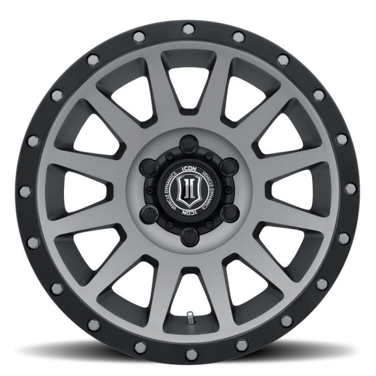 ICON Compression 18x9 5x150 25mm Offset 6in BS Titanium Wheel