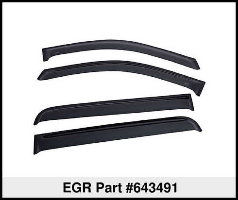 EGR 15+ Ford F150 Crew Cab Tape-On Window Visors - Set of 4