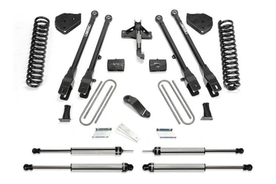 Fabtech 17-21 Ford F250/F350 4WD Gas 4in 4Link Sys w/Coils & Dlss Shks
