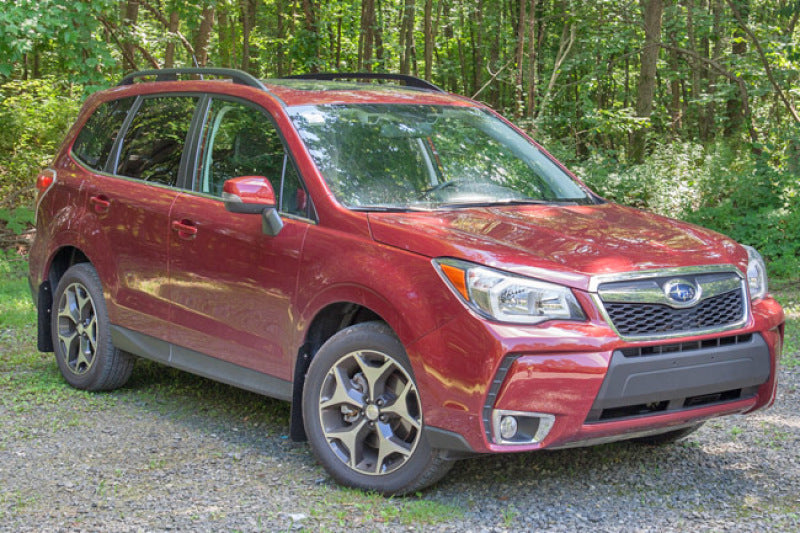 Rally Armor 14-18 Subaru Forester Black Mud Flap w/ Grey Logo