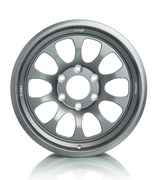 Titan 7 T-AK1 17x8.5 6x135 -1 Offset / 87.1 CB Satin Titanium Wheel (Dropship ONLY)