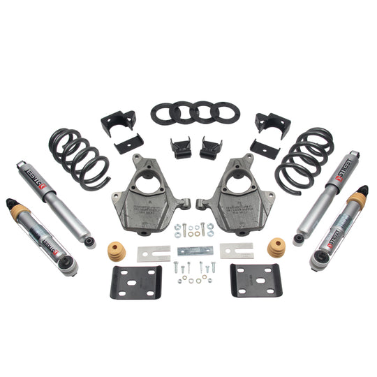 Belltech LOWERING KIT 16.5-17 Chevy Silverado Crew Cab 2WD 3-4F / 7R