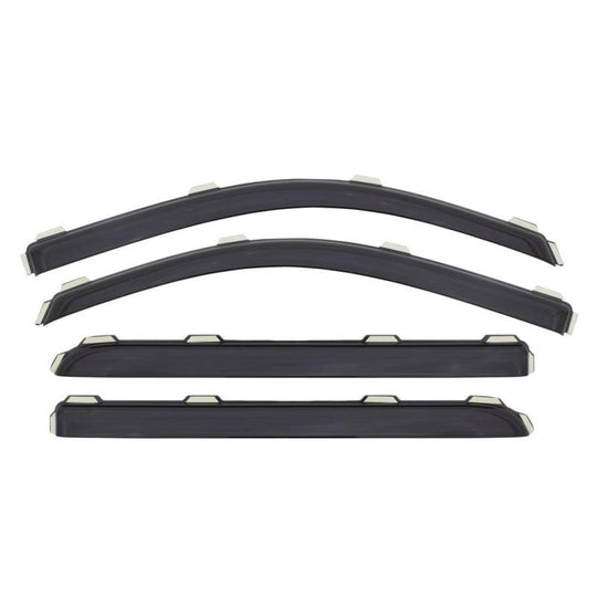 AVS 07-13 Chevy Silverado 1500 Ext. Cab Ventvisor Front &amp; Rear Window Deflectors 4pc - Smoke