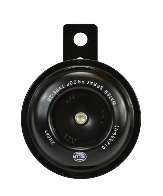 Hella Horn Bl Blk Disc Ht Mcycle 12V Univ