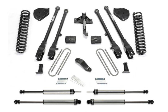 Fabtech 17 Ford F450/F550 4WD Diesel 6in 4Link Sys w/Coils & Dl Shks