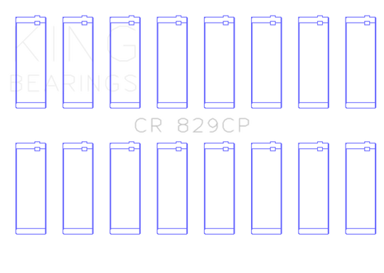 King IHC/FORD 420CI 6.9L / 445CI 7.3L 16V (Size Standard) Connecting Rod Bearing Set