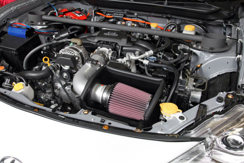 K&amp;N 13 Subaru BRZ 2.0L / 13 Scion FR-S 2.0L Silver 69 Series Typhoon Intake