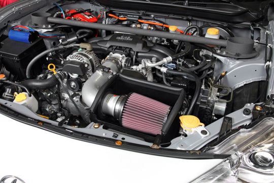 K&amp;N 13 Subaru BRZ 2.0L / 13 Scion FR-S 2.0L Silver 69 Series Typhoon Intake