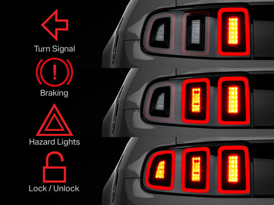 Raxiom 10-22 Ford Mustang Tail Light Sequencer (Plug-and-Play)