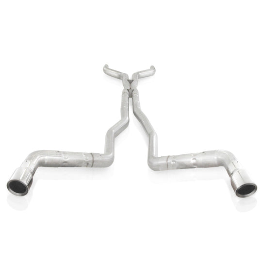 Stainless Works 10-15 Camaro 6.2L 3in Dual Chambered Catback System X-Pipe Factory Connect