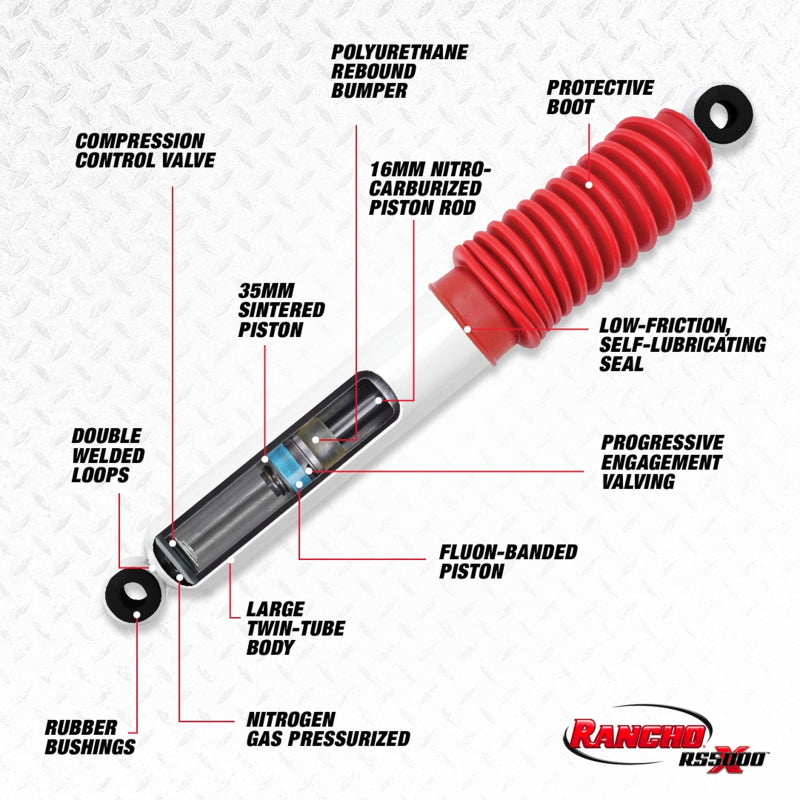 Rancho 07-17 Jeep Wrangler Front RS5000X Shock