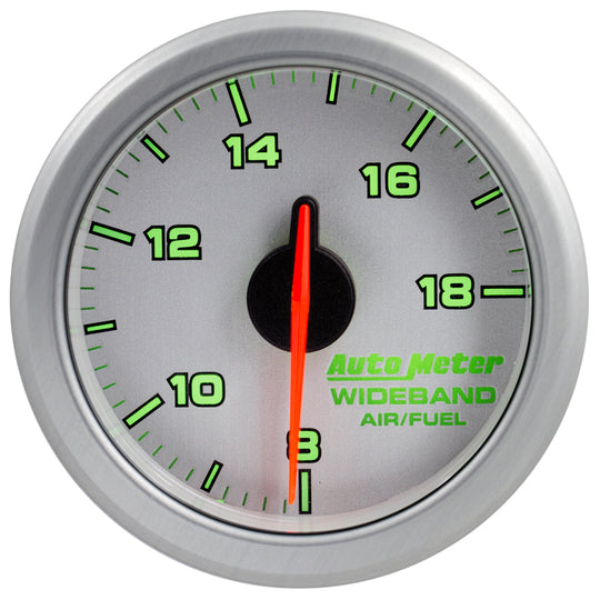 Autometer Airdrive 2-1/6in Wideband Air / Fuel Gauge 10:1-17:1 ARF Range - Silver