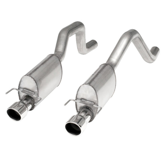 Stainless Works 2006-13 Corvette C6ZO6/ZR1 3in Axleback S-Tube Mufflers Dual 4in Rolled Edge Tips