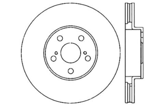 StopTech 03-08 Pontiac Vibe / 05-09 Scion tC / 03-08 Toyota Matrix Front Left Drilled Rotor