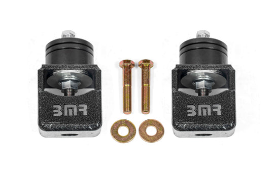 BMR Chevy SS and Pontiac G8 Motor Mount Kit (Solid Bushings) Black Hammertone