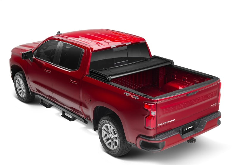 Lund 14-17 Chevy Silverado 1500 (8ft. Bed) Genesis Tri-Fold Tonneau Cover - Black