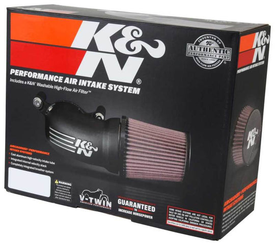 K&N 17-18 Harley Davidson Touring Models Performance Air Intake System Silver